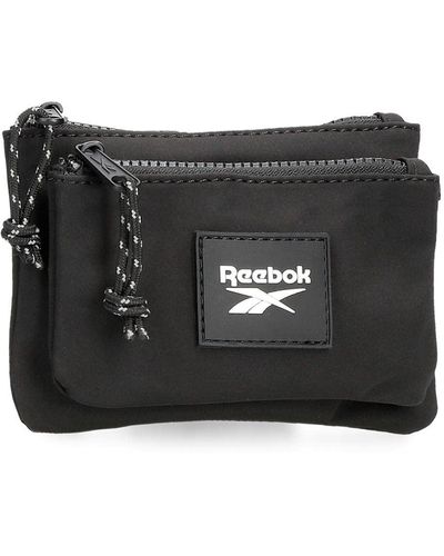 Reebok Elsie Toiletry Bag Two Compartments Black 17x9x2 Cms Polyester