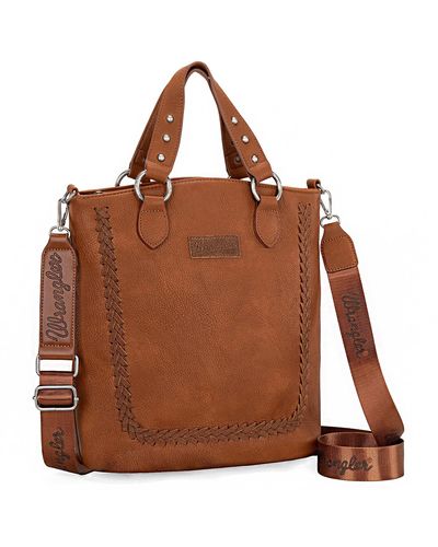 Wrangler Top-handle Purse Convertible Backpack Crossbody Bags For - Brown