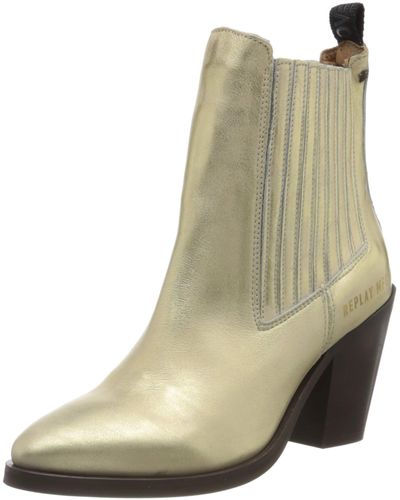 Replay Top-thurne Cowboy Boots - Grey