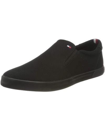 Tommy Hilfiger Baskets Vulcanisées Iconic Slip-On Chaussures - Noir