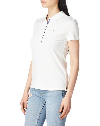 Tommy Hilfiger Klassisches Poloshirt mit kurzen Ärmeln S/S CORE Polo - Weiß