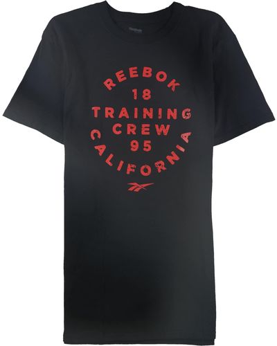 Reebok S Training Crew California Graphic T-shirt - Black