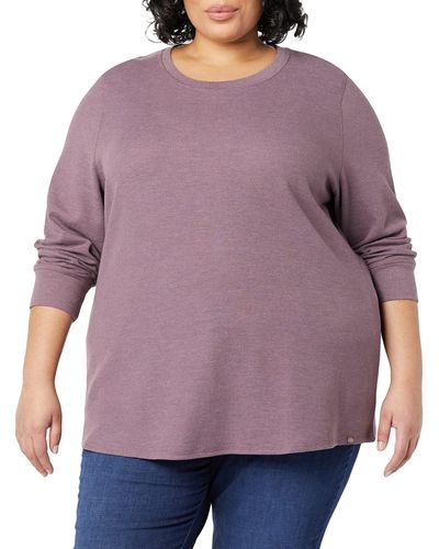 Dickies Plus Size Long Sleeve Crew Neck Thermal Arbeits-T-Shirt - Lila