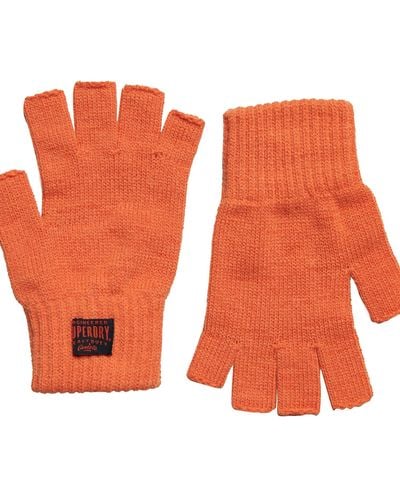 Superdry Workwear Knitted Gloves - Orange