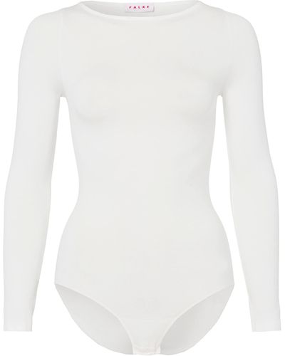 FALKE Fine Cotton Body Weiches Material Schwarz Weiß viele weitere Farben body elegant 3/4 Arm ohne Muster nahtlos mit