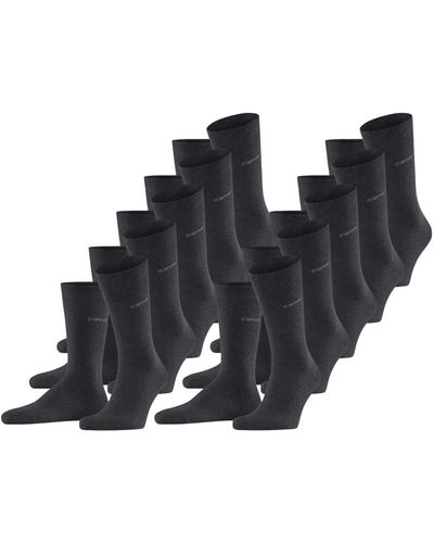 Esprit Solid 10-pack Socks - Grey