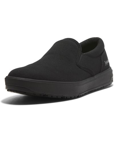 Timberland PRO Mens Burbank Slip Resistant Work Shoe Black 14 Wide