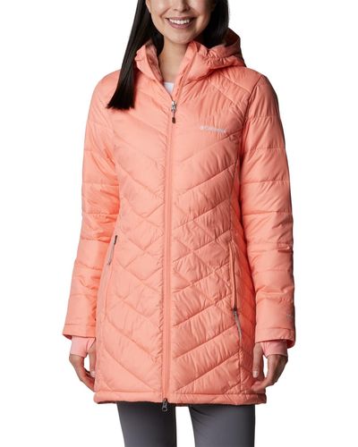 Columbia Heavenly Long Hooded Jacket - Pink