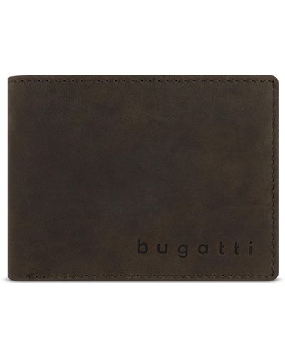 Bugatti Luca portafoglio con patta e protezione RFID - Nero