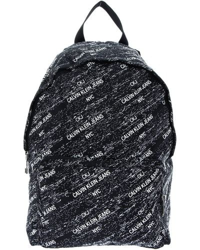 Calvin Klein Campus Backpack Black Static - Schwarz