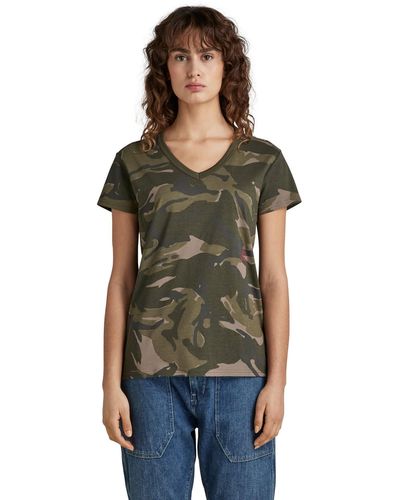 G-Star RAW All Over V T T-shirt - Green