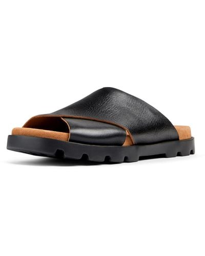 Camper Fashion X-strap Sandal - Black