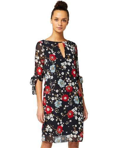 TRUTH & FABLE Amazon-Marke: Chiffon-Kleid mit A-Linie - Mehrfarbig