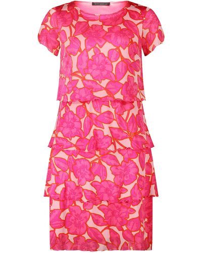 Betty Barclay Stufenkleid mit Flügelärmeln Pink/Rosa,42