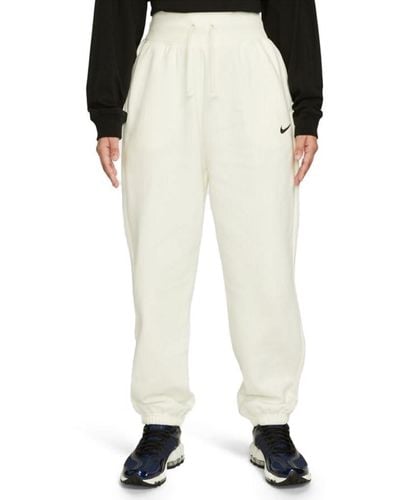 Nike W NSW Phnx FLC HR OS Pant Pantaloni Lunghi - Neutro