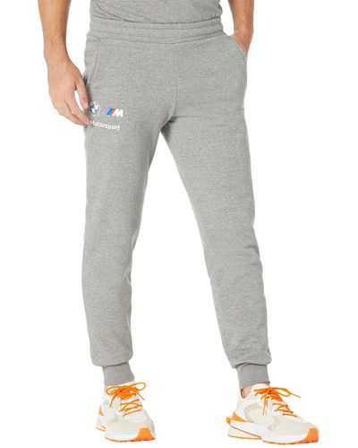 PUMA Bmw M Motorsport Essentials Fleece Pants - Gray