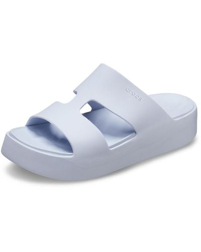 Crocs™ Getaway Platform H-strap Slide Sandaal - Blauw