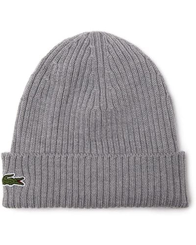 Lacoste _adult Rb0001 Beanie Hat - Grey