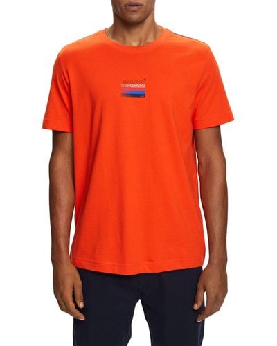 Esprit 083cc2k304 Camiseta - Naranja