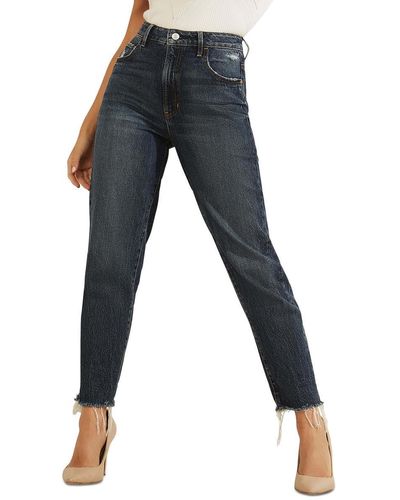 Guess Eco Slim Mom Jeans - Blue
