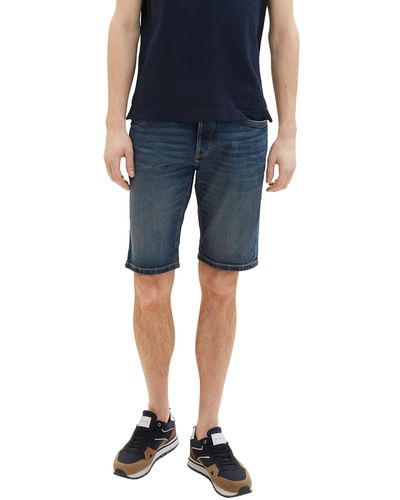 Tom Tailor 1036299 Bermuda Jeans Shorts - Blau