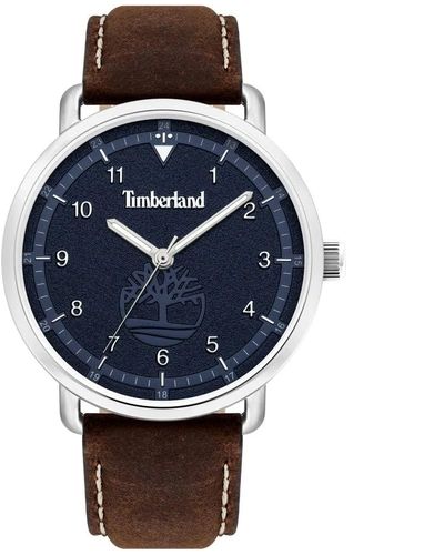 Timberland Adult Analogue Quartz Watch With Leather Strap Tbl.15939js/03 - Multicolour