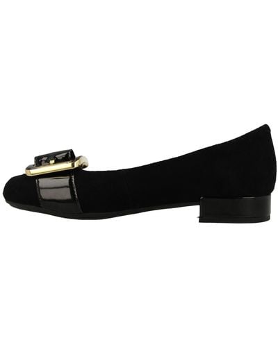 Clarks Rosabella Faye Suede Shoes In Black Standard Fit Size 41⁄2