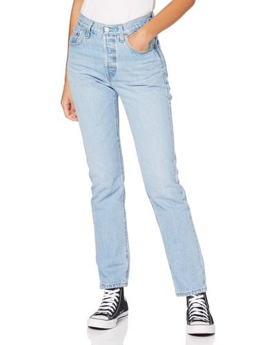 Levi's 501® Crop Jeans Vrouwen - Blauw