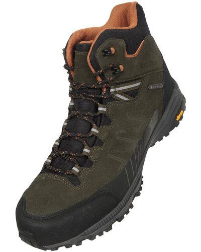 Mountain Warehouse Isodry & Breathable Shoes With Superior Grip & Suede Upper- Best For - Black