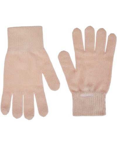 Calvin Klein Handschuhe mit Bio-Rippen - Weiß