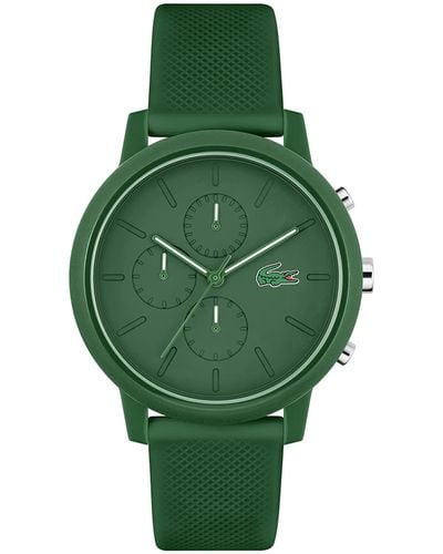 Lacoste Chronograph Quarz Uhr für mit Grünes Silikonarmband - 2011245