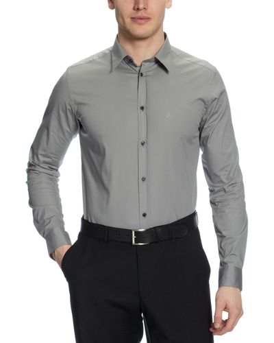 Calvin Klein Ck Businesshemd Slim Fit Kmh310s5g00 - Grijs