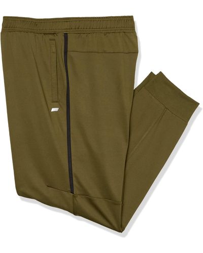 Amazon Essentials Pantalón Jogger de Alto Rendimiento en Punto Elástico Hombre - Verde