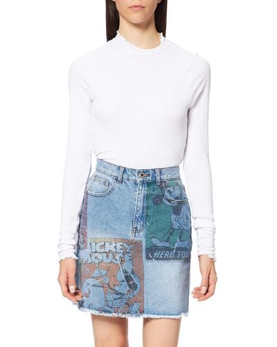 Desigual Fal_india Skirt - Blue