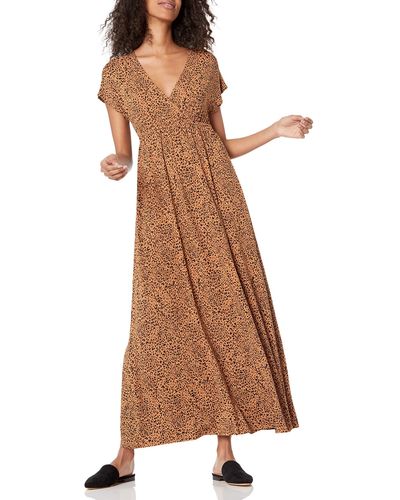 Amazon Essentials Waisted Maxi Dress - Natural