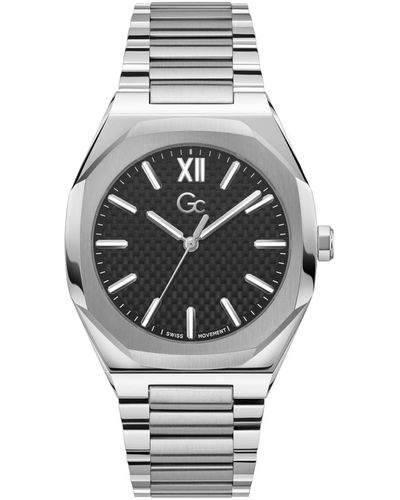 Guess Analog Quartz Watch With Stainless Steel Strap Z26004g2mf - Metallic
