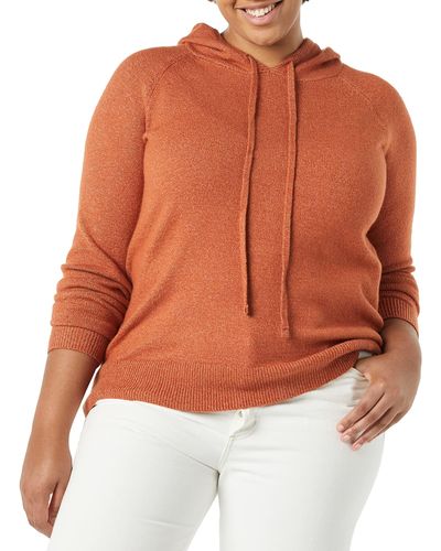 Amazon Essentials Hooded Pullover Jumper - Orange