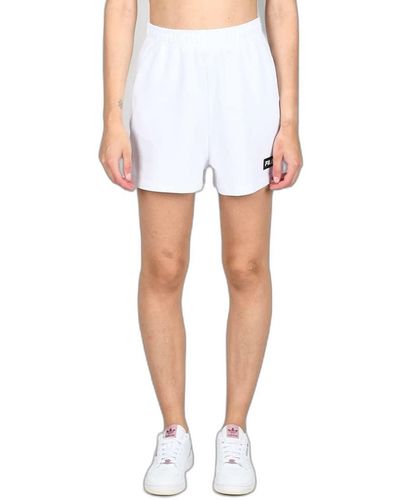 Fila BANAZ High Waist Shorts Pantaloncini - Bianco