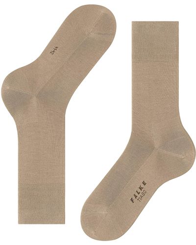 FALKE Socken Tiago M SO Fil D'Ecosse Baumwolle einfarbig 1 Paar - Natur
