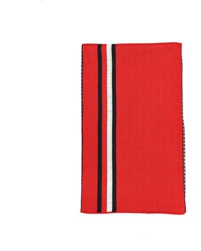 Tommy Hilfiger Vertical Global Stripe Scarf - Red
