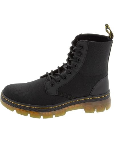 Dr. Martens , Black Extra Tough Poly+rubbery, Combs 8 Eye Boot, , 13 Us /12 Us , Combat Boot