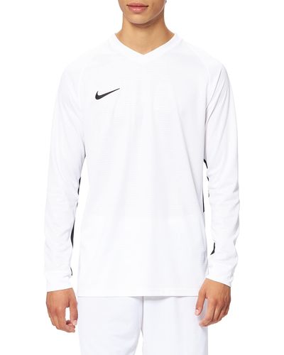 Nike Dry Tiempo Premier Voetbalshirt Met Lange Mouwen Voor - Wit