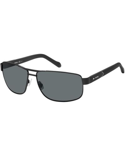 Fossil Fos3060s Rectangular Sunglasses - Black