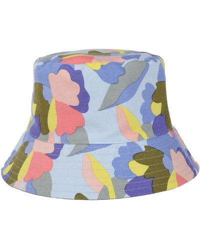 Regatta S Orla Kiely Reversible Bucket Hat L-xl Abstract Floral - Blue