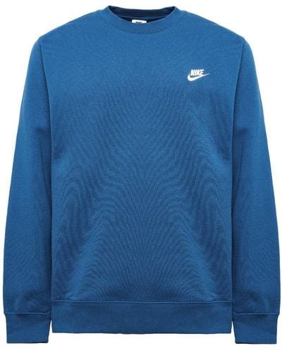 Nike Sportswear Club Fleece Crew Long Sleeve T-shirt 2XL - Blau