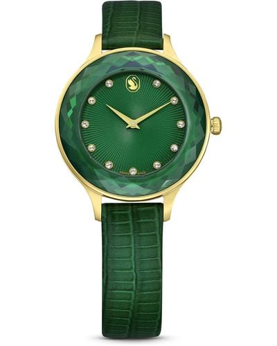 Swarovski Reloj Octea Nova 5650005 Piel Verde - Groen