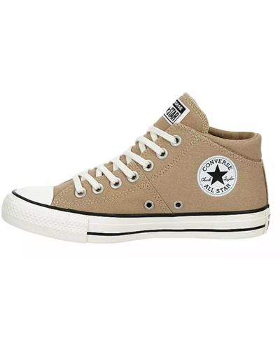 Converse Chuck Taylor All Star Madison Mid Top Canvas Sneaker – Schnürverschluss Stil – Egret/Pink - Mettallic