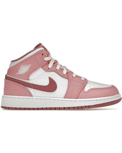 Nike AIR JORDAN 1 MID Sneaker Rosa da Ragazza DQ8423-616 - Pink