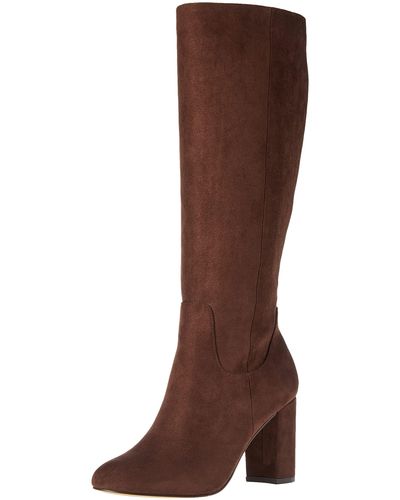 The Drop Bayonne Tall High-heeled Boot - Brown
