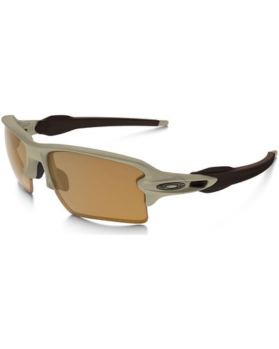Oakley Si Flak 2.0 Xl Sunglasses Polarized Bronze Lens Desert Frame - Black